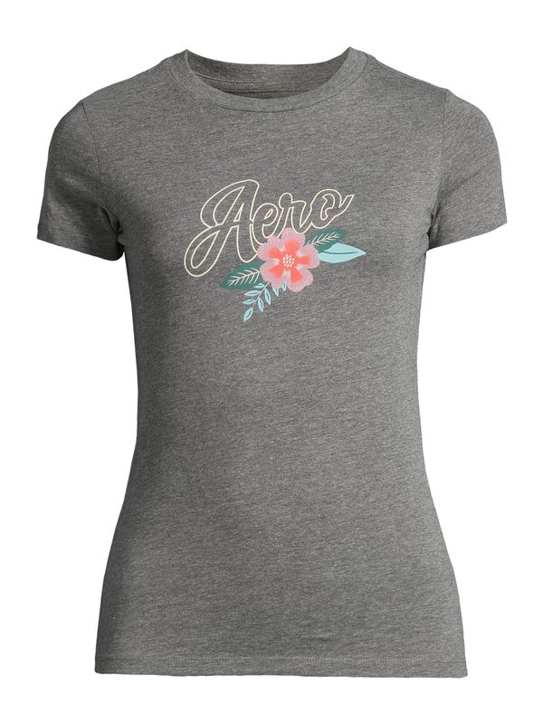 AÉROPOSTALE AÉROPOSTALE Majica  siva melange / zelena / narančasta / roza