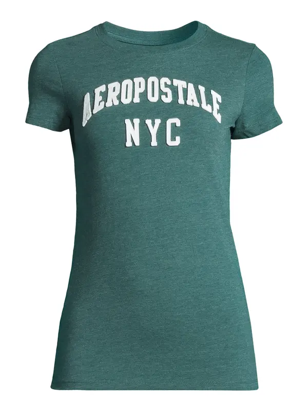 AÉROPOSTALE AÉROPOSTALE Majica  smaragdno zelena / bijela