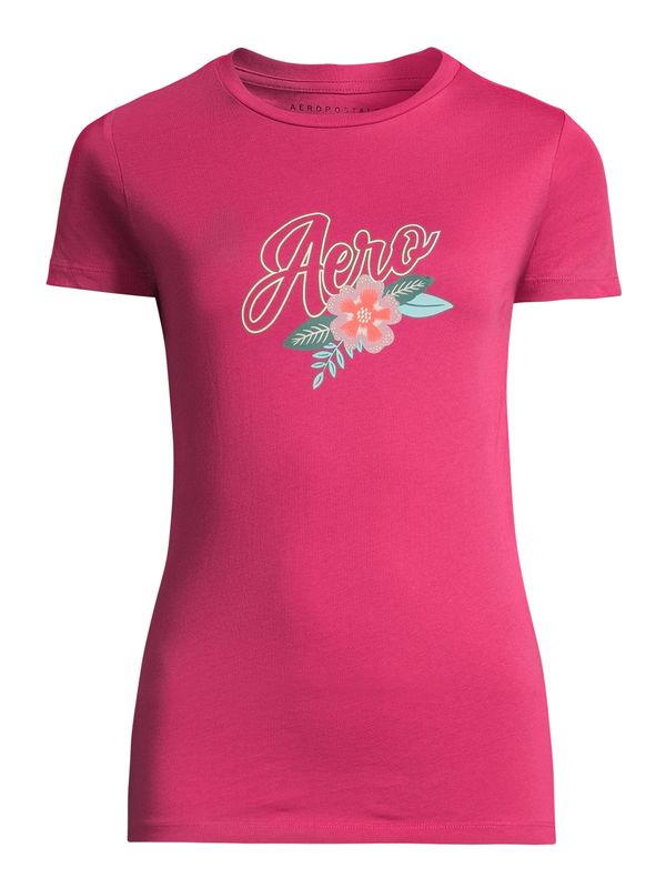AÉROPOSTALE AÉROPOSTALE Majica  svijetloplava / koraljna / tamno roza / bijela