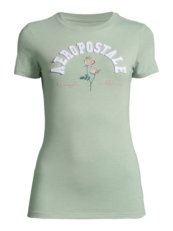 AÉROPOSTALE AÉROPOSTALE Majica  zelena / bijela