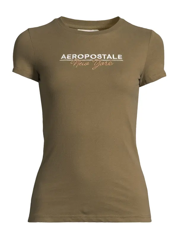 AÉROPOSTALE AÉROPOSTALE Majica  zlatna / maslinasta / bijela