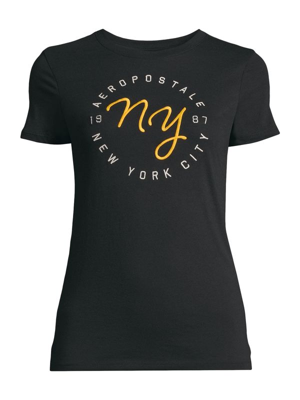 AÉROPOSTALE AÉROPOSTALE Majica  žuta / crna / bijela