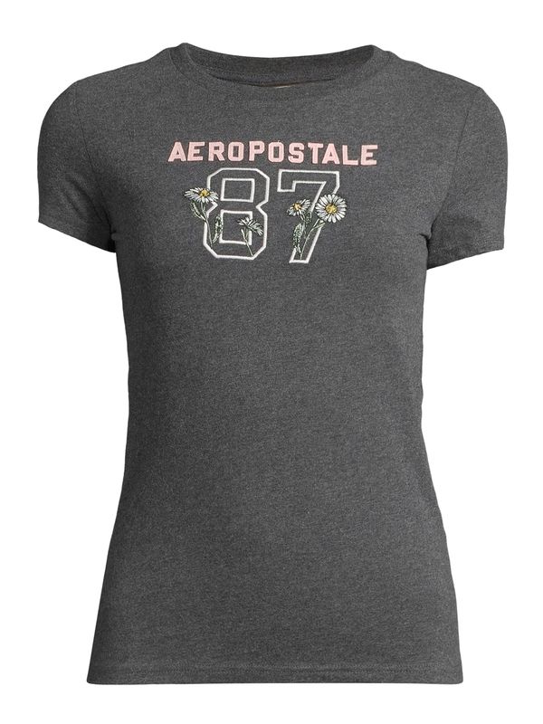 AÉROPOSTALE AÉROPOSTALE Majica  žuta / tamo siva / roza / bijela