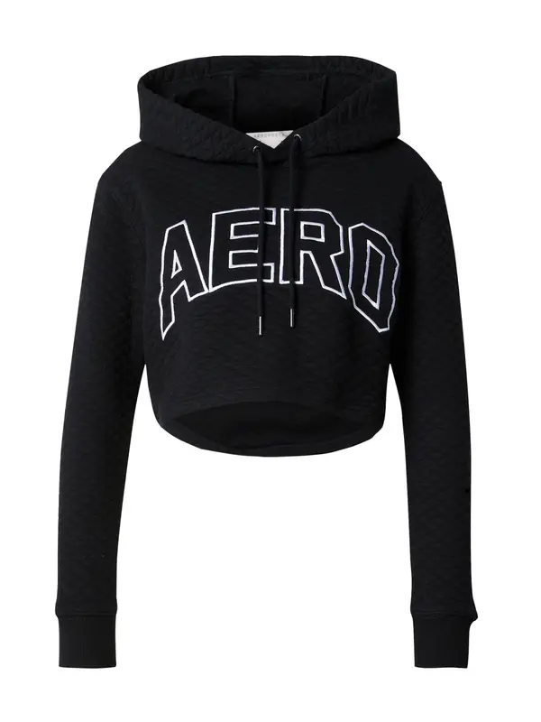 AÉROPOSTALE AÉROPOSTALE Sweater majica  crna / bijela