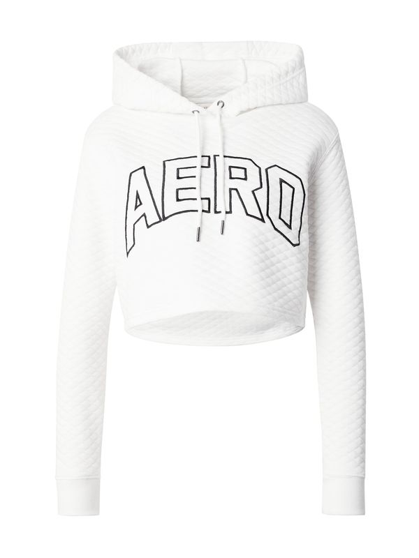 AÉROPOSTALE AÉROPOSTALE Sweater majica  crna melange / prljavo bijela