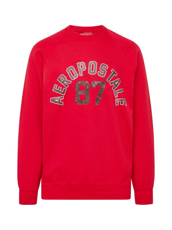 AÉROPOSTALE AÉROPOSTALE Sweater majica  crvena / crna / bijela