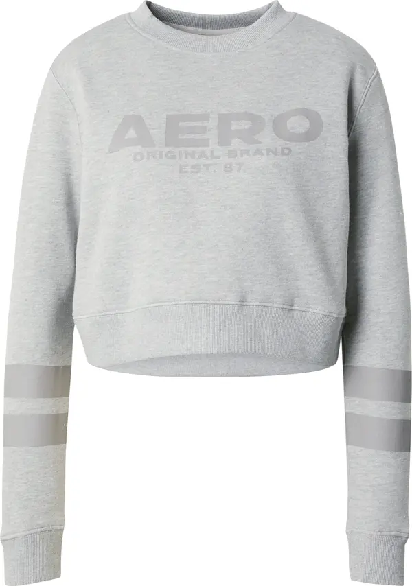 AÉROPOSTALE AÉROPOSTALE Sweater majica  dimno siva / siva melange