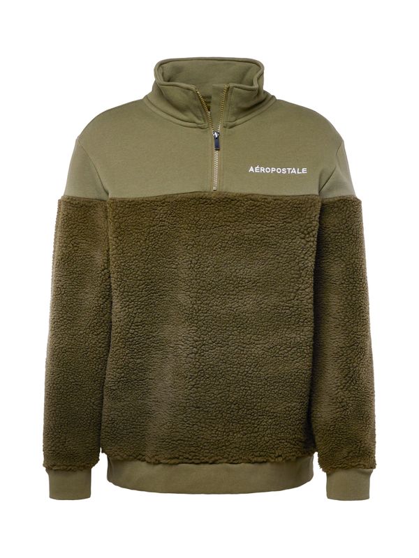 AÉROPOSTALE AÉROPOSTALE Sweater majica  kaki / maslinasta / bijela