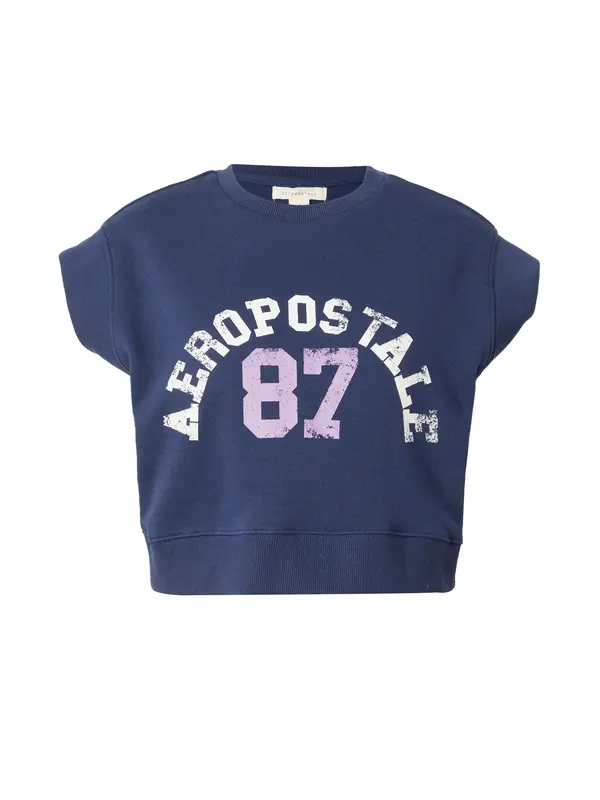 AÉROPOSTALE AÉROPOSTALE Sweater majica  mornarsko plava / lavanda / bijela