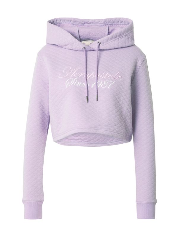 AÉROPOSTALE AÉROPOSTALE Sweater majica  pastelno ljubičasta / bijela