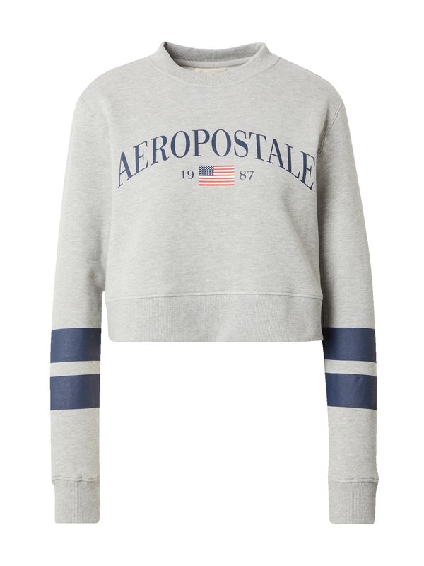AÉROPOSTALE AÉROPOSTALE Sweater majica 'USA'  mornarsko plava / siva melange / krvavo crvena / bijela