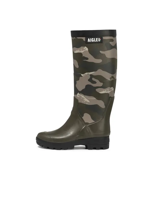 AIGLE AIGLE Gumene čizme 'Benyl'  kaki / maslinasta / kraljevski zelena