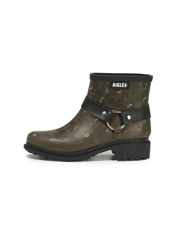 AIGLE AIGLE Gumene čizme 'Macadames'  kaki / maslinasta / crna