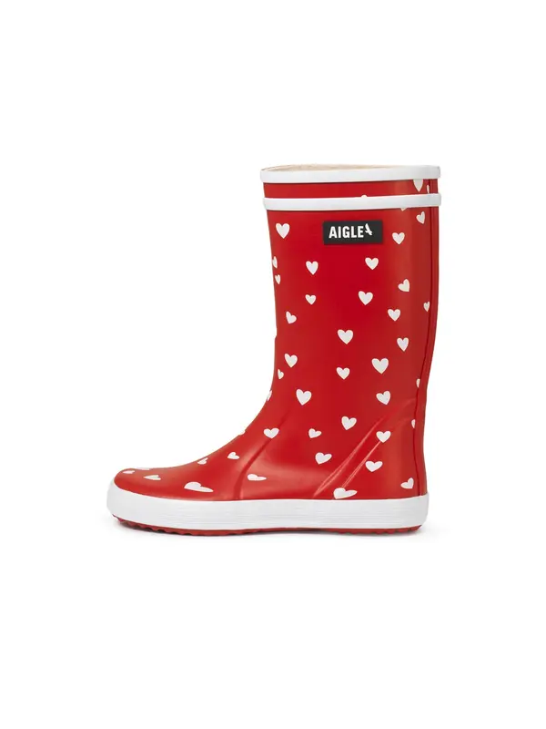 AIGLE AIGLE Ležerne čizme 'Lolly Pop Play'  crvena / crna / bijela