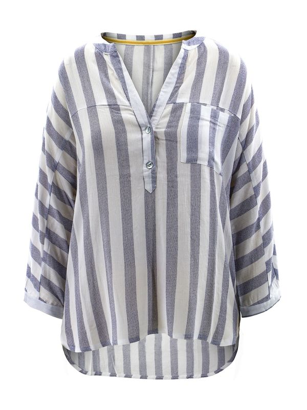 AIKI KEYLOOK AIKI KEYLOOK Bluza 'Timeless Beauty'  svijetloplava / bijela