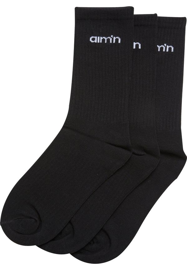 Aim'n Aim'n Čarape 'AMN-243-ACC -22080030-010'  crna / bijela