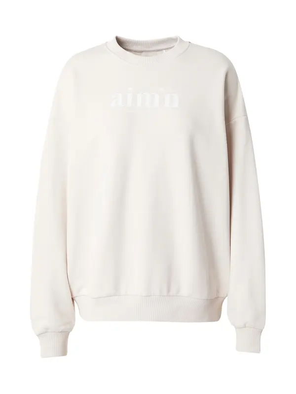 Aim'n Aim'n Sportska sweater majica 'Club'  bež siva / bijela