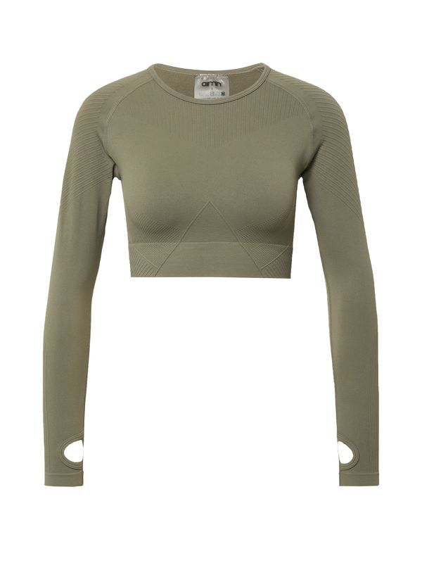 aim'n aim'n Tehnička sportska majica  kaki / bijela