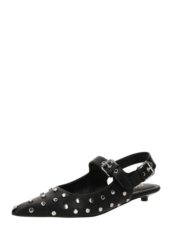 ALDO ALDO Cipele s potpeticom i otvorenom petom 'KELLYA'  crna / srebro