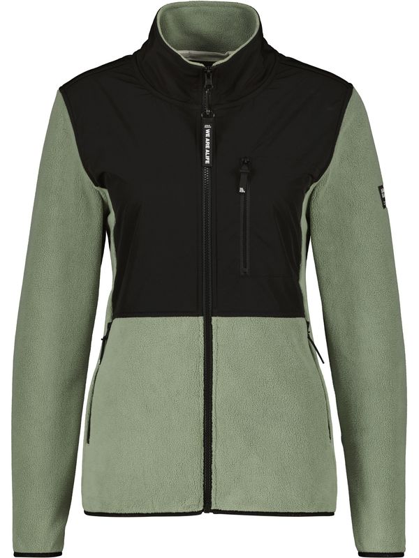 Alife and Kickin Alife and Kickin Flis jakna 'Maryelle'  svijetlozelena / crna