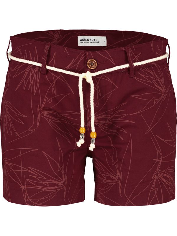 Alife and Kickin Alife and Kickin Hlače  bordo / lubenica roza / bijela