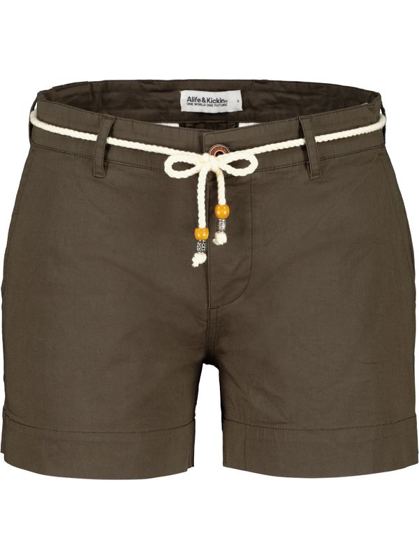 Alife and Kickin Alife and Kickin Hlače  zeleno smeđa / bijela