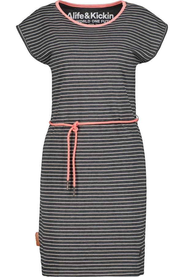 Alife and Kickin Alife and Kickin Ljetna haljina 'EllenAK'  tamo siva / roza / bijela