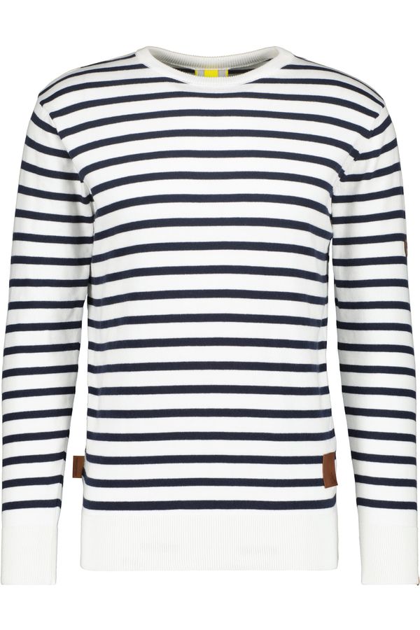 Alife and Kickin Alife and Kickin Pulover 'ValentinAK'  noćno plava / smeđa / bijela