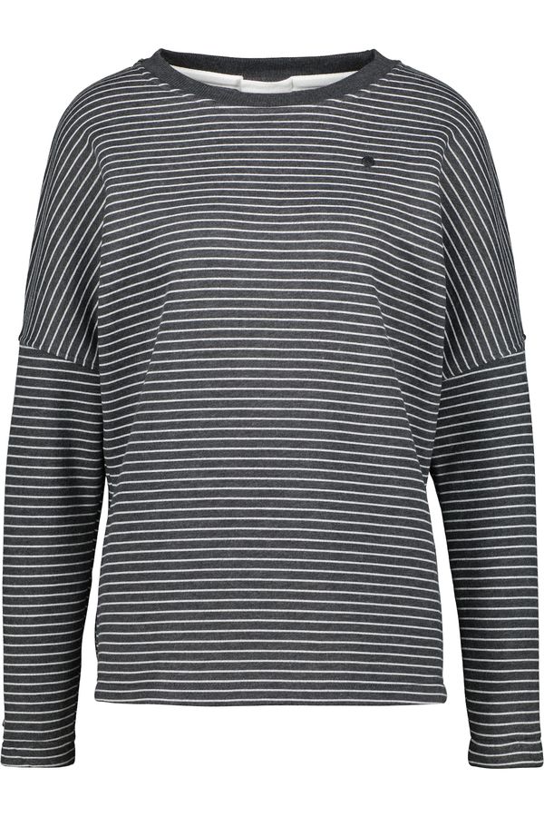 Alife and Kickin Alife and Kickin Sweater majica 'Denise'  antracit siva / bijela