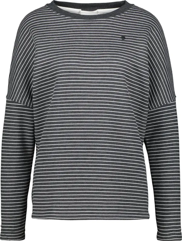 alife & kickin alife & kickin Sweater majica 'DeniseAK'  antracit siva / bijela
