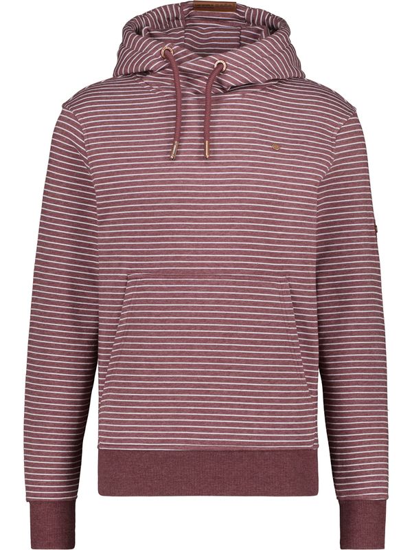Alife and Kickin Alife and Kickin Sweater majica 'Johnson'  burgund / bijela
