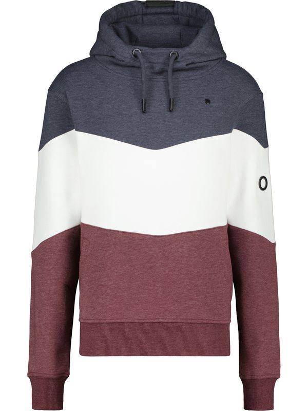 Alife and Kickin Alife and Kickin Sweater majica 'SilvioAK'  mornarsko plava / hrđavo smeđa / bijela