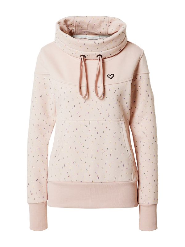 Alife and Kickin Alife and Kickin Sweater majica 'SunshineAK'  žuta / tamno ljubičasta / pastelno roza / crna