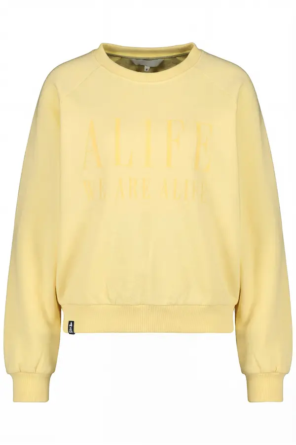 alife & kickin alife & kickin Sweater majica 'ThyraAK P'  žuta / svijetložuta