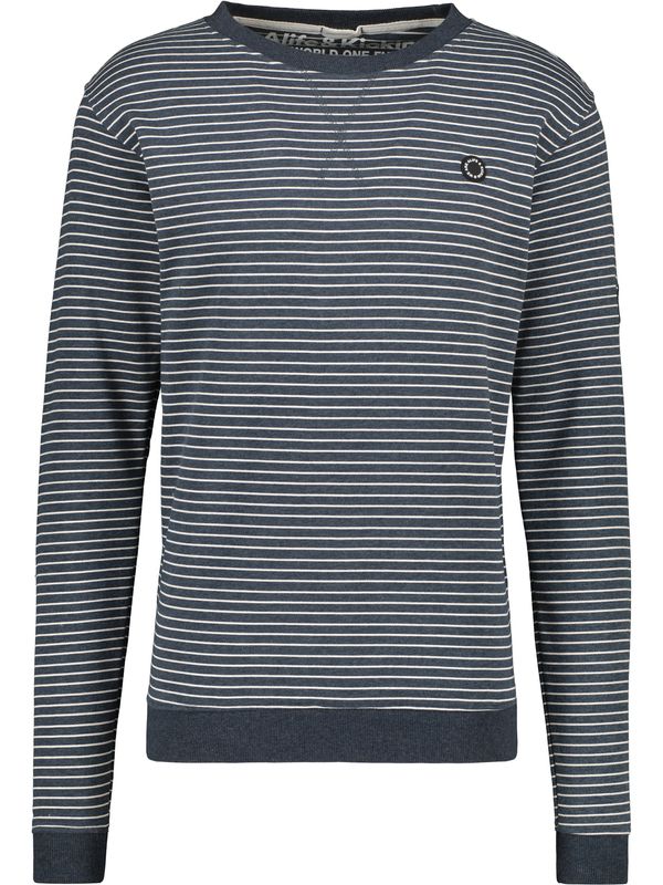 Alife and Kickin Alife and Kickin Sweater majica 'VigoAK'  morsko plava / bijela