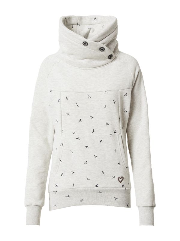 Alife and Kickin Alife and Kickin Sweater majica 'Violet AK'  crna / bijela melange