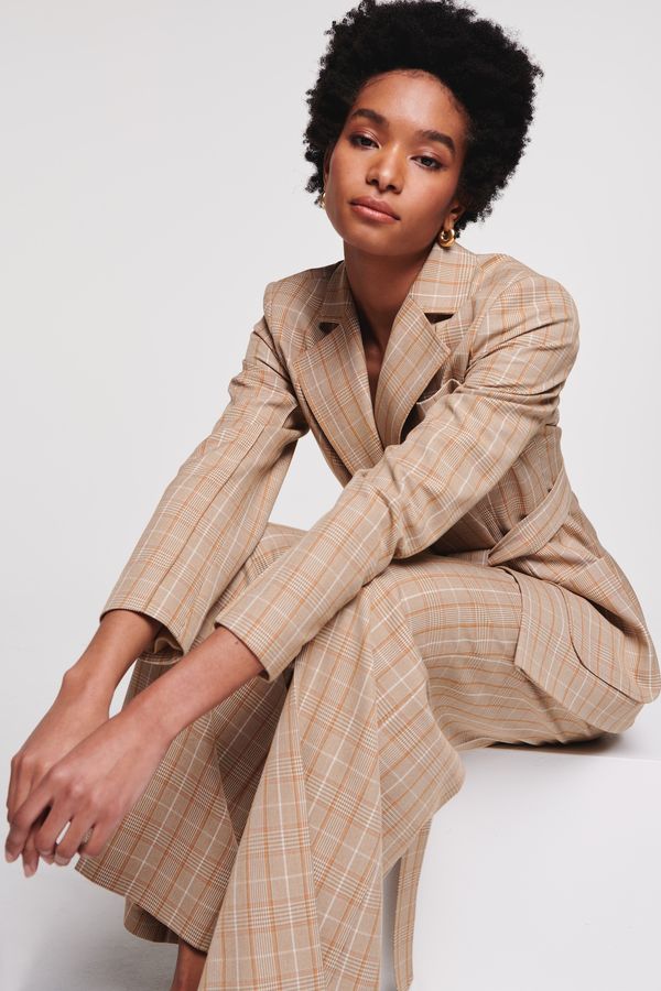 Aligne Aligne Blejzer 'Ferran'  pijesak / svijetlonarančasta / bijela