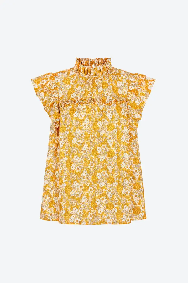 Aligne Aligne Bluza 'Enya'  narančasta / bijela