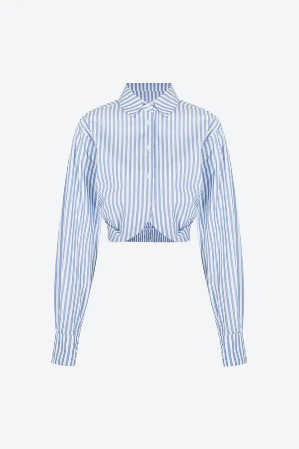 Aligne Aligne Bluza 'Flick'  svijetloplava / bijela