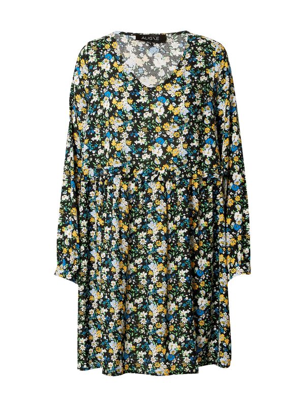 Aligne Aligne Haljina 'Abbie'  žuta / zelena / crna / bijela