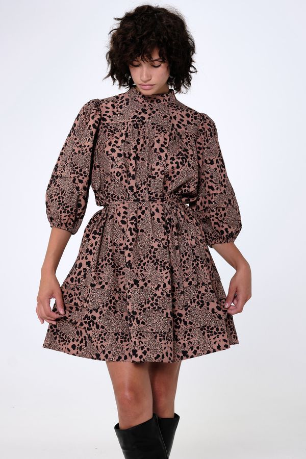 Aligne Aligne Haljina  sivkasto ljubičasta (mauve) / crna / bijela