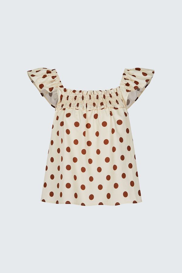 Aligne Aligne Top 'Florrie'  smeđa / bijela