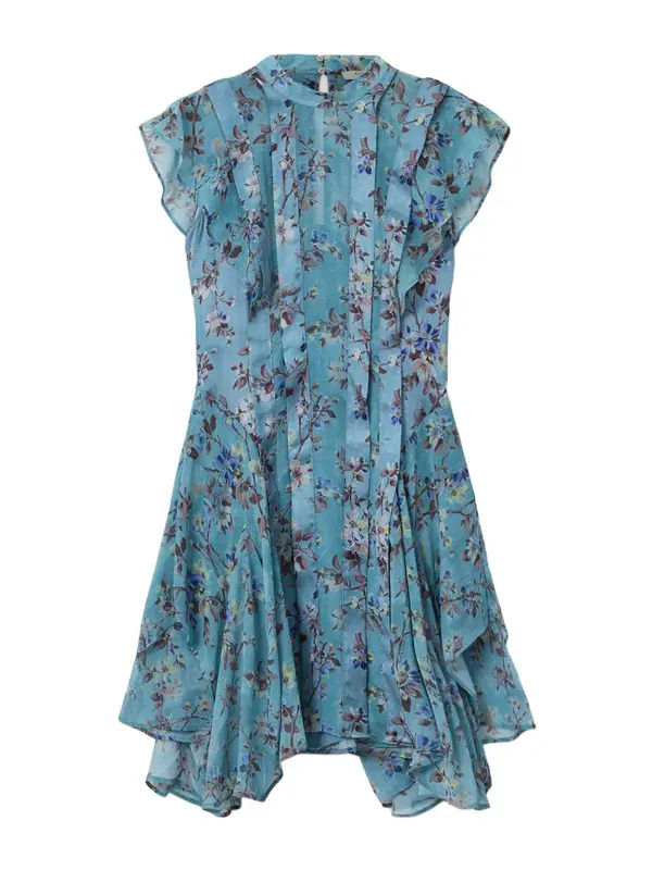AllSaints AllSaints Haljina 'FLEUR'  plava / cijan plava / siva