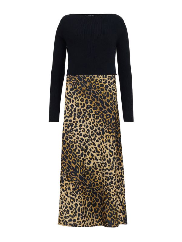 AllSaints AllSaints Haljina 'HERA LEPPO'  sepija / cappuccino / crna