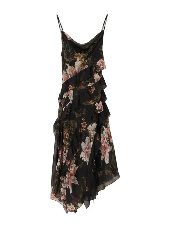 AllSaints AllSaints Haljina 'RUTH'  nude / konjak / sivkasto ljubičasta (mauve) / crna