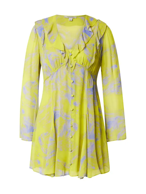 AllSaints AllSaints Košulja haljina 'LINI INSPIRAL'  plava / kivi zelena
