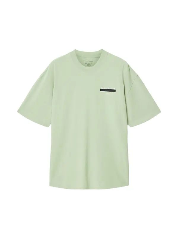 AllSaints AllSaints Majica 'REDACT'  svijetlozelena / crna / bijela