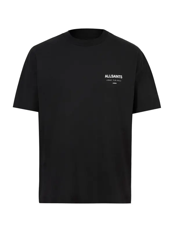 AllSaints AllSaints Majica 'Underground'  crna / bijela