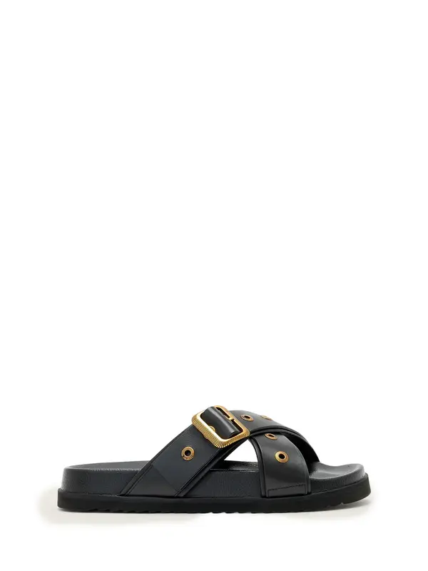 AllSaints AllSaints Natikače s potpeticom 'SUKI WESTERN'  crna