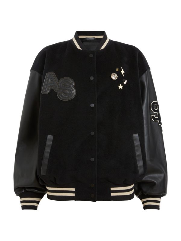 AllSaints AllSaints Prijelazna jakna 'VALERIA'  crna / bijela